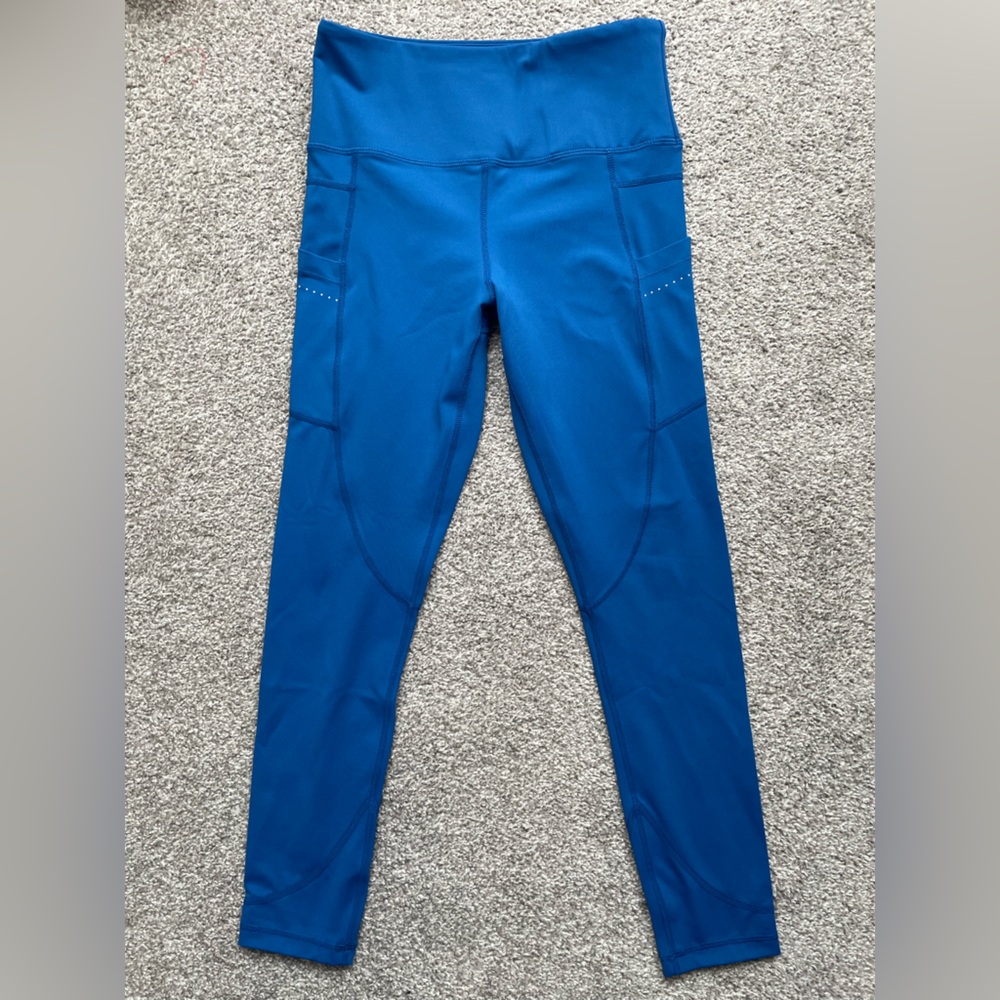ZYIA blue reflective Light N Tight Hi-rise pocket 7/8 legging 24”
